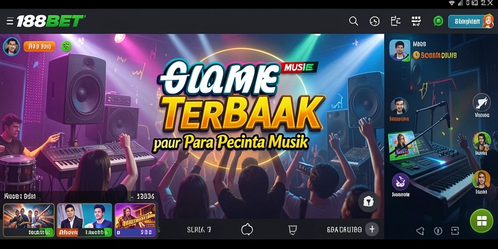 Screenshot gameplay 188BET yang menampilkan keseruan bermain musik.