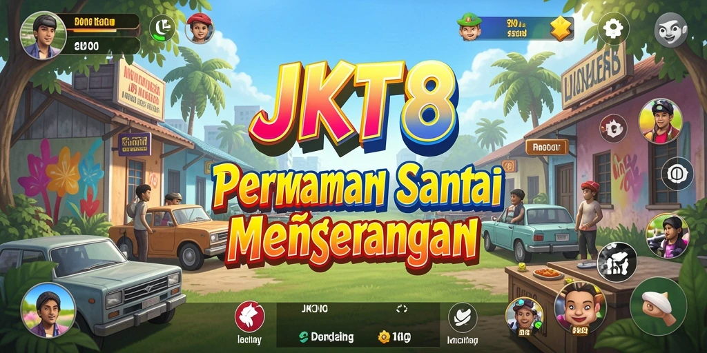 Screenshot JKT8 menampilkan gameplay yang seru dan interaktif.