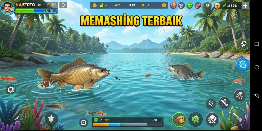 Tangkapan besar dengan latar belakang yang menakjubkan dari KASTOTO.