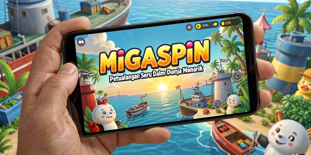 Menampilkan gameplay seru dan petualangan mendebarkan dari MIGASPIN.