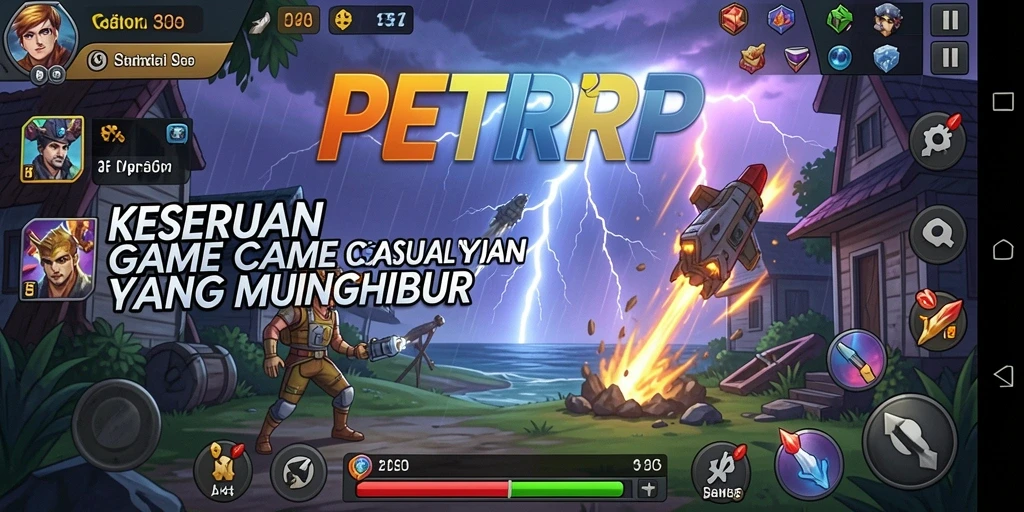 Tampilan seru gameplay PETIRRP yang mengasyikkan.