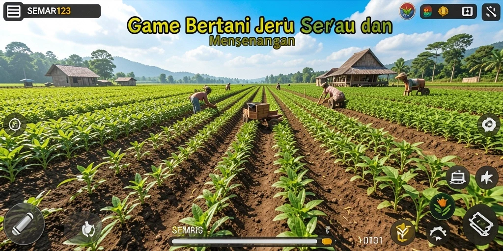 Tampilan gameplay menarik dari SEMAR123 saat bertani.